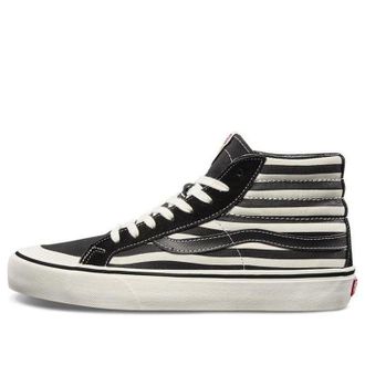 Vans SK8-Hi Stripe High Top Shoes/Sneakers Unisex Black White VN0A3ZCEUZS