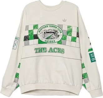 adidas Felpa a quadri - Bianco