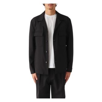 BRIGLIA 1949 Jassen, Heren, Zwart, L, John Overshirt