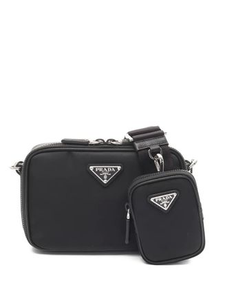 Prada Brick shoulder bag - women - Nylon/Saffiano Leather - One Size - Black