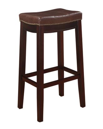 Linon Claridge Patches Bar Stool