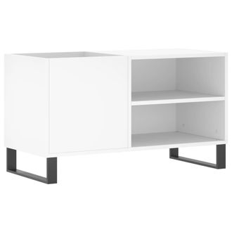 vidaXL Vidaxl - Mueble Para Discos Madera De Ingenier&iacute;a Blanco 85x38x48 Cm