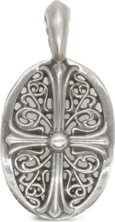 Chrome Hearts oval cross pendant - Zilver