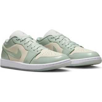 Nike Jordan Air Jordan 1 Low SE Basketball Sneaker in Sail/Seafoam/Silver/White at Nordstrom Rack, Size 7.5