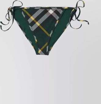 Burberry plaid side-tie bikini briefs
