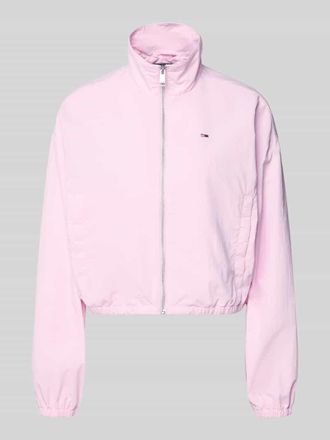 Tommy Jeans Relaxed Fit Blouson mit Taillenb&auml;ndern in Rosa, Gr&ouml;&szlig;e XL
