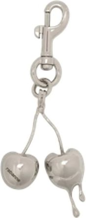 Paco Rabanne Keyrings, female, Gray, Size: ONE SIZE Cherry Pendant Charm