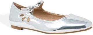 Chase + Chloe by Intouch Footwear Mary Jane Ballerina Flat in Silver Metallic at Nordstrom Rack, Size 5.5