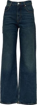 Isabel Marant Wide Jeans - Dames - Loose Fit Jeans - Blauw - 2XS - Katoen - Jeans
