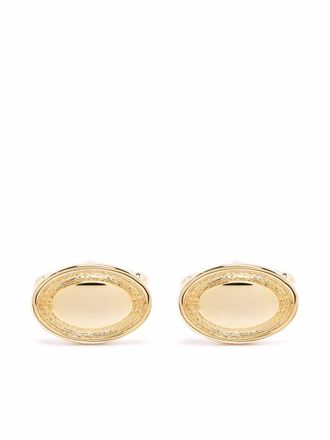 Aspinal of London oval silver plated cufflinks - men - Metal - One Size - Gold