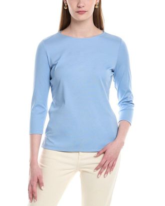 Lafayette 148 New York Petite Carver T-Shirt