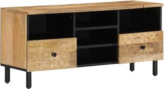 vidaXL Tv Cabinet 100x33x46 cm Solid Wood Mango Vidaxl