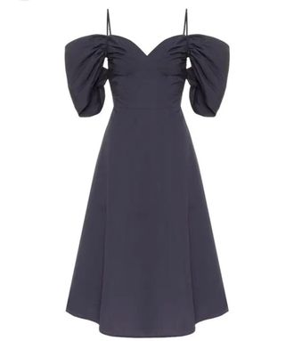 Cult Gaia Black Katalina Off Shoulder Midi Dress Size S