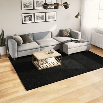 vidaXL Alfombra De Pelo Corto Oviedo Negro 200x280 Cm Vidaxl