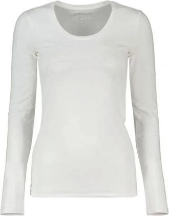 Guess Mujer, Camisetas, Blanco, Talla: S