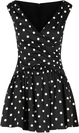 Self Portrait Black Cotton Dress