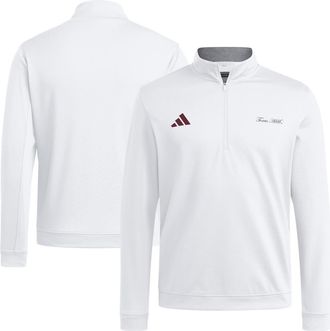 adidas Mens adidas White Texas A&M Aggies Elevated Quarter-Zip Jacket at Nordstrom, Size Xx-Large