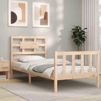 vidaXL Estructura De Cama Con Cabecero Madera Maciza Vidaxl