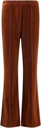 Tom Ford Wijde broek - Dames - Wijde Broeken - Bruin - M - Katoen - Broeken