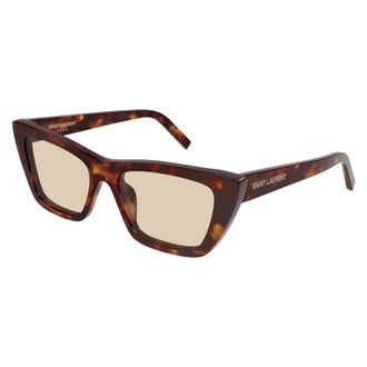 Saint Laurent Sunglasses, unisex, Brown, Size: 55 MM Mica Sunglasses