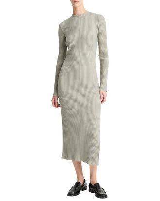 Vince Rib High Crew Neck Dress