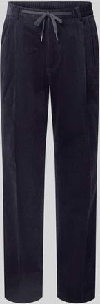 Mc Neal Regular Fit Cordhose mit Bundfalten in Marine, Größe 27