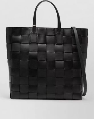 Dragon Diffusion pino rectangular tote bag woven top handles