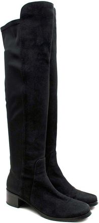Stuart Weitzman Black 5050 Suede Knee High Boots Size 38