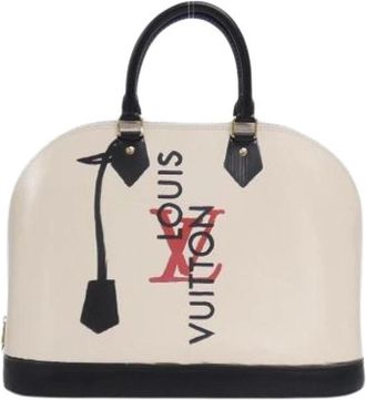 Louis Vuitton Pre-owned Vintage Handbag - Dames - Vintage Handtas - Beige - ONE Size - Leer - Vintage