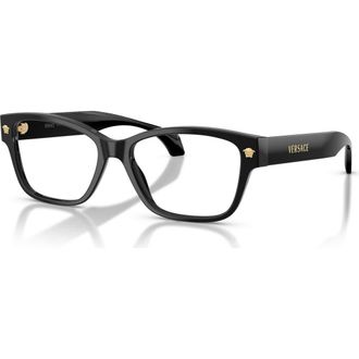 Versace 54mm Cat Eye optical glasses in Black at Nordstrom