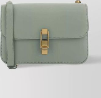 Saint Laurent square leather shoulder bag with chain strap