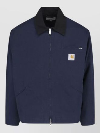 Carhartt Work in Progress casual coat collared neck buttoned cuffs pocket