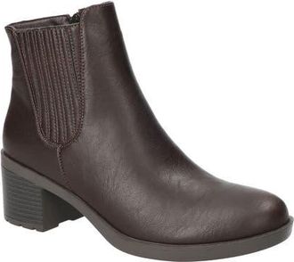 Easy Street Tulsa Faux Leather Bootie in Brown at Nordstrom, Size 6.5