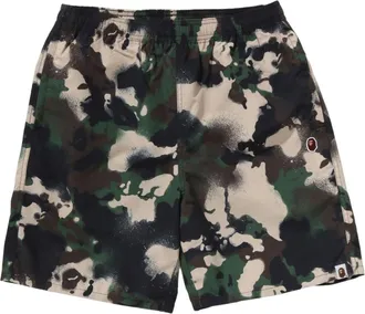 A Bathing Ape Map Camo Regular Fit Beach Shorts Green 1L30-153-002-GRN