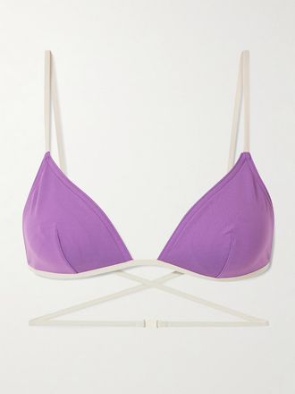 Eres Top Bikini A Triangolo Bicolore Lilas Karen - Viola