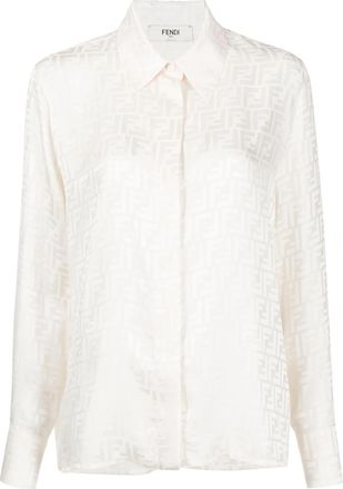 Fendi FF-jacquard Silk Shirt