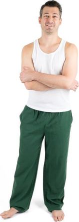 Leveret Mens Cotton Flannel Holiday Pajama Pants in Green at Nordstrom, Size Xxx-Large