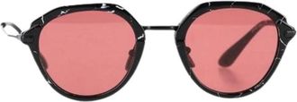 Prada Pre-owned Phantos 50mm Zonnebril - Dames - Vintage Accessoires - Zwart - ONE Size - Vintage