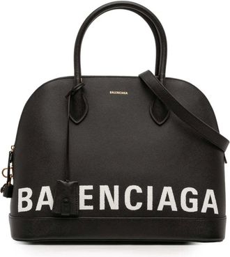 Balenciaga Pre-owned Handbags, female, Black, Size: ONE SIZE Pre-owned Dome Satchel Bag