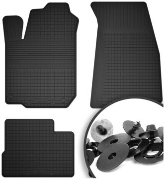 OEM Alfombrillas De Goma + Topes Para: Mitsubishi Outlander I Suv (2001-2006)