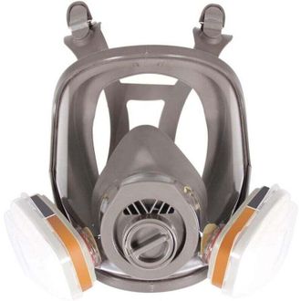 OEM M&aacute;scara Respiratoria Facial Completa 6800, Casco Protector Facial Para Pintura, Vapores Org&aacute;nicos Y Polvo, Dos Tipos De Conectores -crezuo