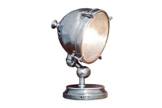 PIB L&aacute;mpara de mesa de lat&oacute;n plateado