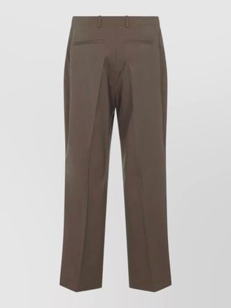 Our Legacy virgin wool mid-rise wide-leg tailored trousers