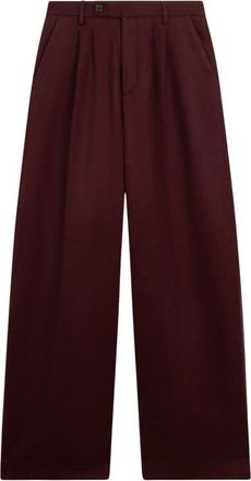 GCDS Sartorial Broeken - Heren - Wijde Broeken - Rood - XL - Wol - Broeken