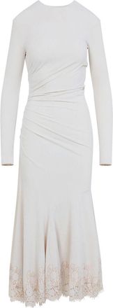 Alberta Ferretti Velvet Midi Dress