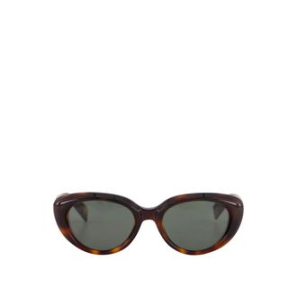 Saint Laurent Accessoires, Dames, Bruin, ONE Size, Nylon, SL 859 Cat-Eye Zonnebril
