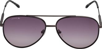Lacoste Mens Metal Aviator Sunglasses L247S - Grey - One Size