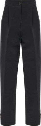 Frankie Shop Straight Broeken - Dames - Straight fit broeken - Zwart - XS - Broeken