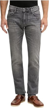 Emporio Armani Slim-fit Jeans - Heren - Slim Fit Jeans - Grijs - W34 L34 - Katoen - Jeans