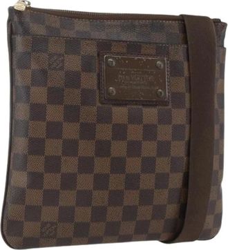 Louis Vuitton Pre-owned Cross Body Bags, female, Brown, Size: ONE SIZE Pre-owned Canvas Cross Body Bag